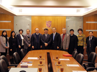 A group photo of CUHK representatives and the delegation from Xinjiang Medical University